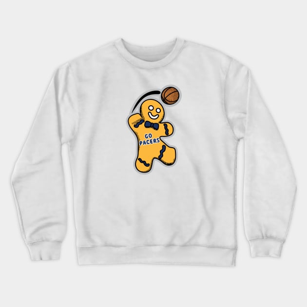 Indiana Pacers Gingerbread Man Crewneck Sweatshirt by Rad Love